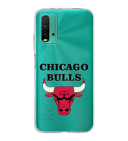 Xiaomi Poco M3 Uyumlu Kapak Chicago Bulls Tasarımlı Şeffaf Silikon Kılıf