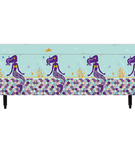 Pırıltılı Deniz Kızı Masa Örtüsü - 120cm x 180cm (STD)
