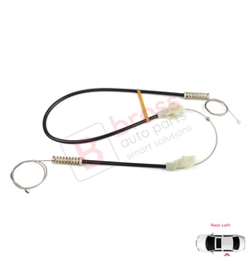 Land Rover Freelander MK1 1997-2006 3/5 Kapı ALR8179 İçin MANUEL Arka Sol Kapı Cam Kriko Tamir Seti