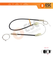 Land Rover Freelander MK1 1997-2006 3/5 Kapı ALR8179 İçin MANUEL Arka Sol Kapı Cam Kriko Tamir Seti