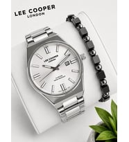 Lee Cooper Erkek Kol Saati 50 Mt Suya Dayanıklı Çelik Kordon Bileklik Hediyeli VS.BLKT.1036