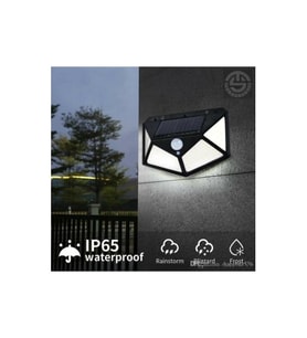Solar Bahçe Aydınlatma Lambası 100 Led