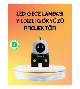 Mey İthalat® Taşınabilir Lityum Bataryalı Led Gece Lambası ve Projektör
