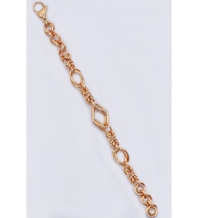 Rose Gold Renk Vıp Çelik Bileklik