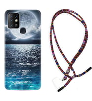 INFINIX Hot 8 9 10 11S Hot 10 Play 10T Kılıf Boyun Asklı Rasta Silikon Great Moon 1301