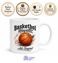 Basketbol Hayattır Kupa Bardak Hediye