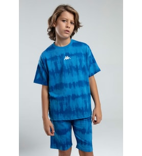 Kappa 332924 Erkek Çocuk Tie-Dye Desen Şortlu Bermuda Pijama Takım