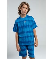 Kappa 332924 Erkek Çocuk Tie-Dye Desen Şortlu Bermuda Pijama Takım