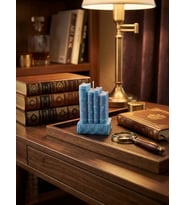 Mumelia Candles Kitaplık Figür - Doğal Soya Dekoratif Mum - Mavi