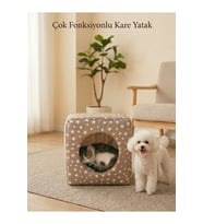 Konforlu Kare Sünger Yatak, Çok Fonksiyonlu Kedi ve Köpek Ürünleri