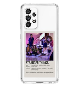 Samsung Galaxy A53 Uyumlu Stranger Things Minimalist Poster Desenli Şeffaf Telefon Kılıfı
