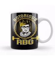Notorious RBG Ruth Bader Ginsburg Supreme Kupa Bardak Porselen