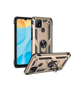 Oppo A15S Uyumlu Kılıf Zore Vega Kapak (Gold)