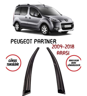 Peugeot Partner 2009-2018 Arası Cam Rüzgarlığı 2-li