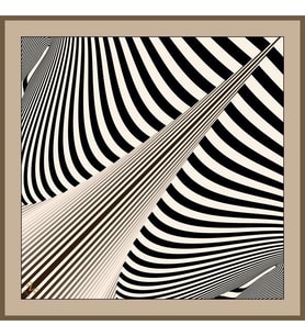 Geometrik Desen Black Seri Twill Eşarp Eşarp Askısı ile Birlikte 90x90 cm Gri Si