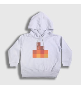 Presmono Unisex Çocuk Beyaz Sapnap Flame Alev Ateş Minecraft Kapüşonlu Sweatshirt 504160tt