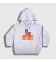 Presmono Unisex Çocuk Beyaz Sapnap Flame Alev Ateş Minecraft Kapüşonlu Sweatshirt 504160tt