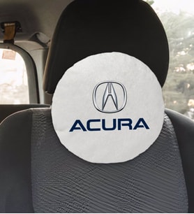 BK Gift Acura Tasarımlı Yuvarlak Araç Koltuk Yastığı-1