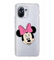 Xiaomi  Mi 11  Kamera Korumalı Kapak Minnie Mouse Tasarımlı Şeffaf  Kılıf