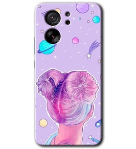 Xiaomi Mi 13T Kılıf HD Desen Baskılı Arka Kapak - Uzaylı Kız