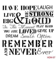 Cadence Home Decor Midi Stencil Boyama Şablonu 25x25 cm. HDM-57 