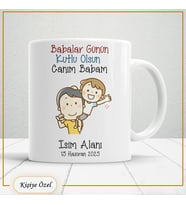 Babalar Günü Hediyesi – Kişiye Özel Kupa Bardak-baba69