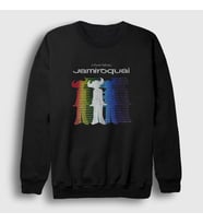 Presmono Unisex Siyah Logo Jamiroquai Sweatshirt 470758tt