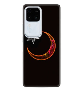 Vivo V30 Kılıf Desenli Silikon Platinium Series Ay Yıldız 1884