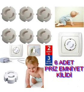 Priz Kapağı Emniyeti Bebek Güvenlik Ürünü %100 Emniyetle Çocuk Priz Kilidi 2 Adet Al 3 Adet Gelsin