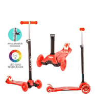 Kırmızı Twist Işıklı Scooter Kırmızı