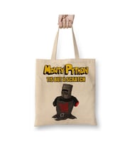 Monty Python Black Knight Beyaz Bez Çanta Uzun Saplı Alışveriş Çantası Plaj Çantası