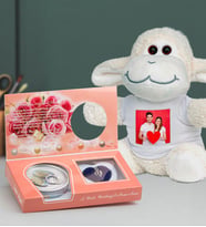 İstiridye İçinde Gerçek İnci Kolye Ve Peluş Kuzu