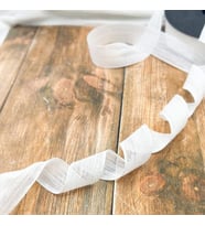 Nopel Keten Kurdele 2.5 Cm  (20 Metre)  Beyaz