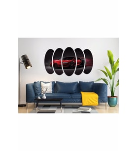 KIRMIZI SPOR ARABA MDF TABLO-1227