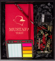 eJOYA Kişiye Özel Defter Kalem Matara Ve Mini Organizer Ofis Kırtasiye Hediye Kutusu 110318