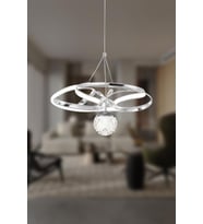 Eray Aydınlatma 2578-40 Krom Led Avize (Metal)