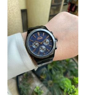Slazenger SL.09.2137.2.03 Çelik Siyah 44 mm Erkek Kol Saati