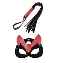 FANTEZİ MASKE VE KIRBAÇ (Siyah)