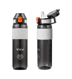 VAGONLİFE T1003 TKK PİPETLİ  TRİTAN MATARA SİYAH 800ML