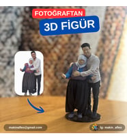 MakinaFleo Kişiye Özel 3D Ana & Evladı Figür (15cm)