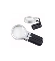 3X 4.5X Katlanabilir Ayarlı Büyüteç 10 Led Işık El veya Masa Akrilik Optik Lens