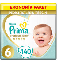 Prima Premium Care 6 Beden Bebek Bezi 13+ Kg (4*35) 140 Adet