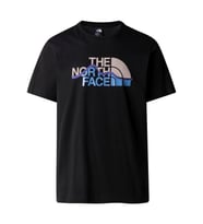 The North Face M S/S MOUNTAIN LINE TEE Erkek T-Shirt NF0A87NTJK31 (Siyah)