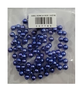 Sıralı Boncuk Mor 1 Metre - 3 paket