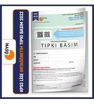 2022 KPSS Ortaöğretim/Lise ÖSYM Tıpkı Basım Türkiye Geneli Dijital Çözümlü Çıkmı