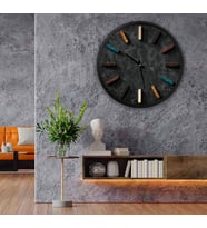 Stone Kanvas (Ahşap) Duvar Saati - 70 cm