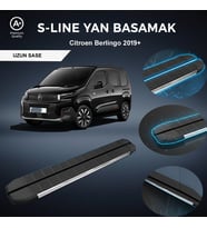 Citroen Berlingo Kısa S-Line Premium Krom Yan Basamak   2019 Sonrası