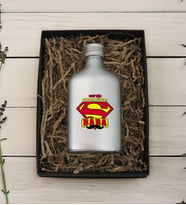 BK Gift Hediye Kutulu Kişiye Özel İsimli Baba Temalı Gümüş Tasarım Cam Şişede 200 ml Kolonya-4, Babaya Hediye, Babalar Günü Hediyeleri, Hediyelik Baskılı Kolonya