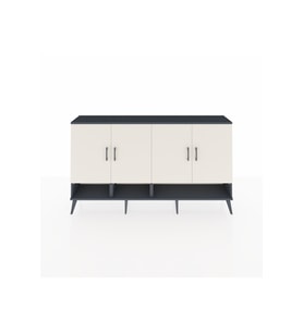 Arges Konsol 6 Raflı 4 Kapaklı 176x30x99 Antrasit-Aytaşı