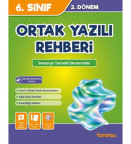 6. Sınıf 2. Dönem Ortak Yazılı Rehberi Tudem Yayınları